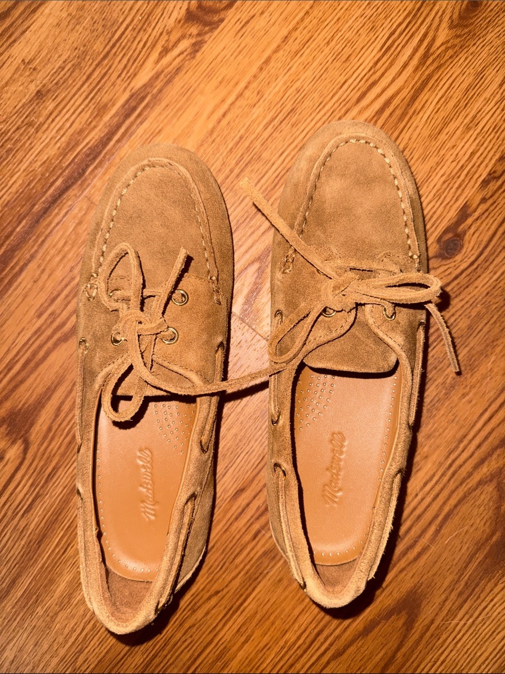 Madewell Jamie Boat shoe in suede